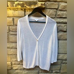 J Jill white sweater size L